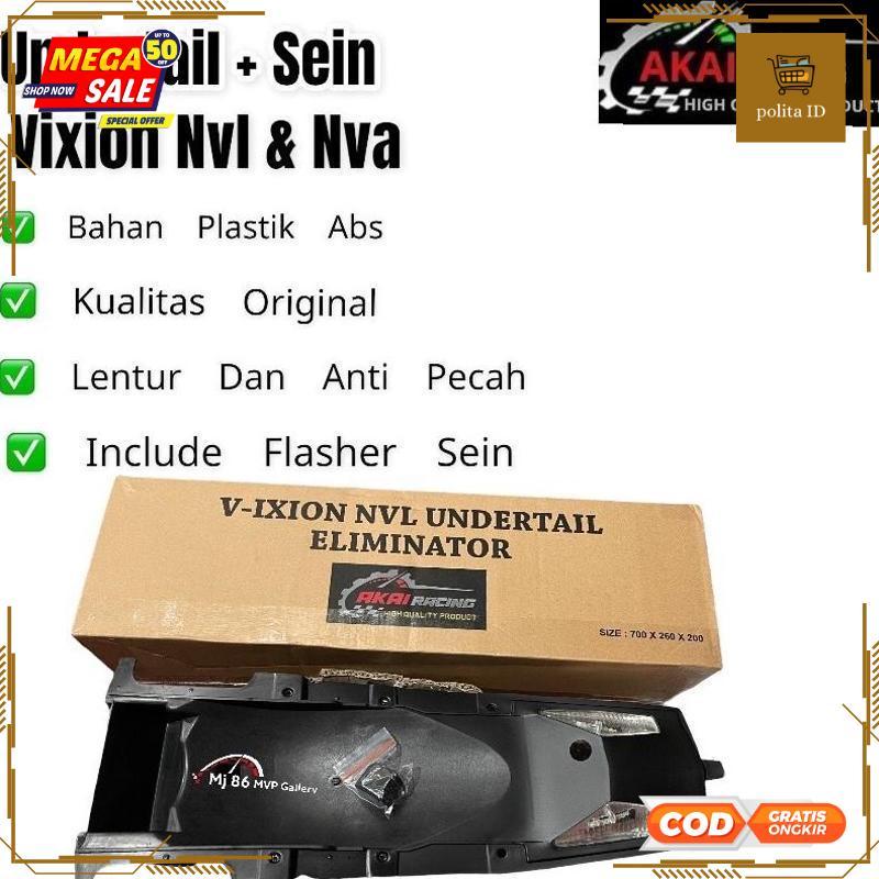 Diskon AKAI Racing Undertail Fender Sein LED Vixion 2013-2015 Selancar Vixion Nvl / Advance - RO30-0