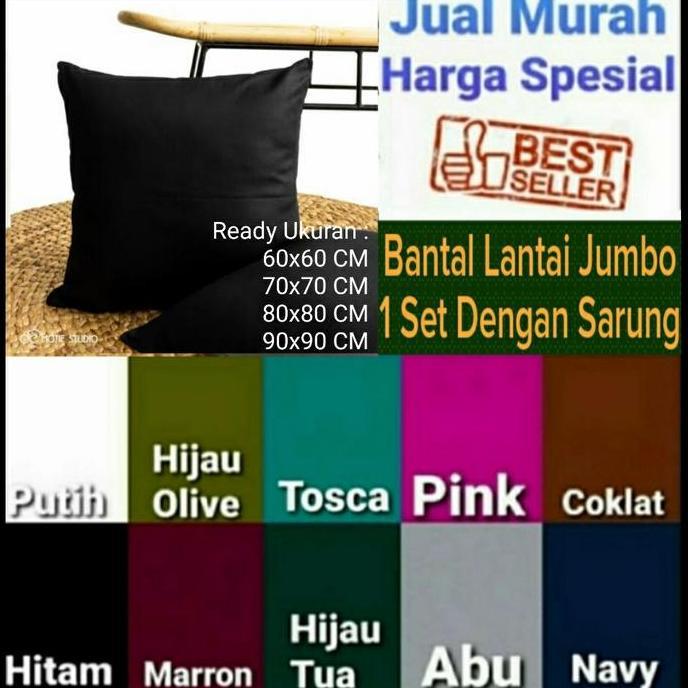 '' BANTAL SOFA 1 SET SARUNG 60X60, 70X70 HARGA PROMO MURAH KATUN MICRO ''