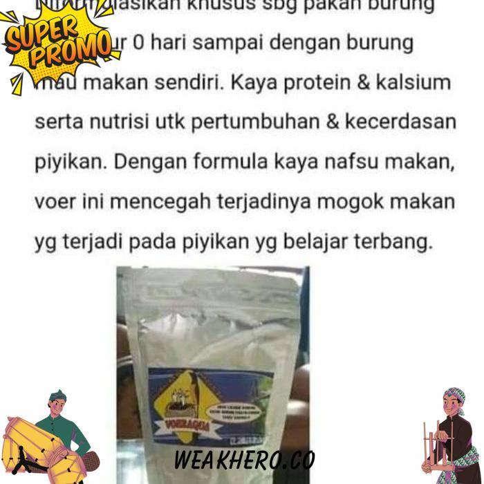 [Jtm] Voer Aqua Lolohan Pakan Lolohan Burung Murai 250Gram Drs 0411