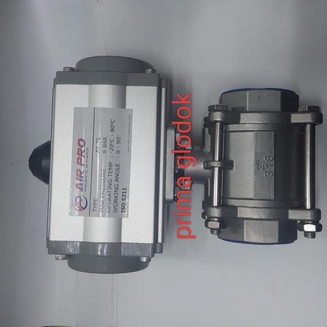 Ready Actuator ball valve 2"/pneumatic ball valve AT75/ball valve 2inch