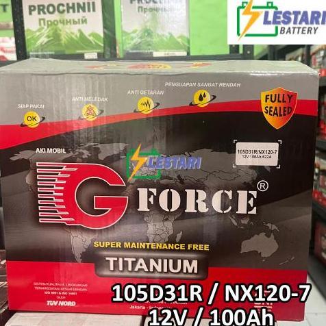 HARGA DISC - Aki Kering G-Force Titanium Kering 105D31R / NX120-7
