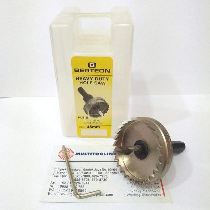 BERTEON Heavy Duty Hole Saw 45mm HSS Hole Saw