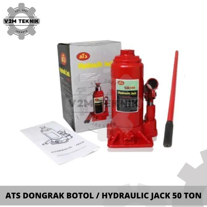 Bnr Ats Dongkrak Botol 50 Ton / Hydraulic Jack 50 Ton / Dongkrak Model Botol