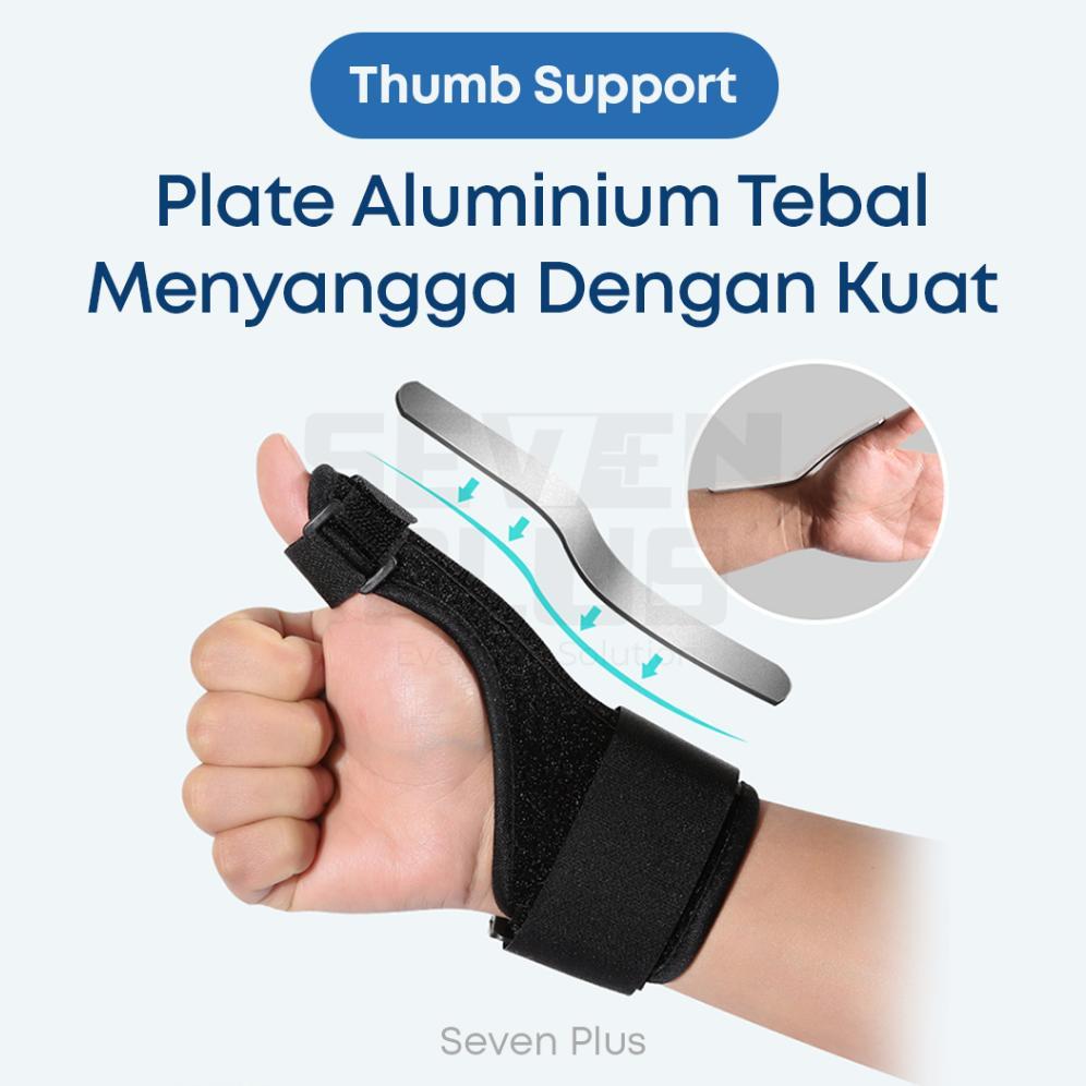 SevenPlus Adjustable Thumb Support / Penyangga Jari Jempol Tangan Untuk terapi De Quervain Syndrome 
