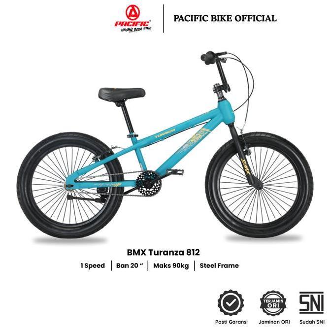 Promo Pacific Bike Sepeda BMX Turanza 812 Ukuran Ban 20 Outdoor COD