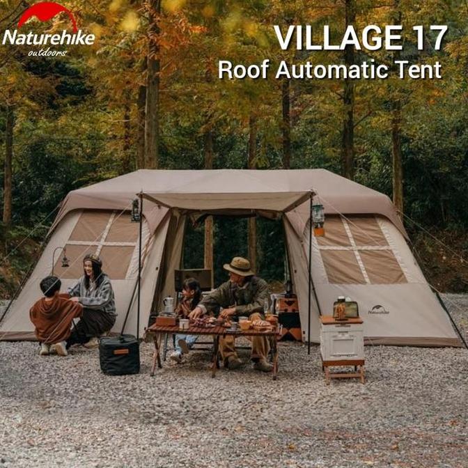 Tenda Naturehike Village 17 Cnh22Zp021 Roof Automatic Family Tent