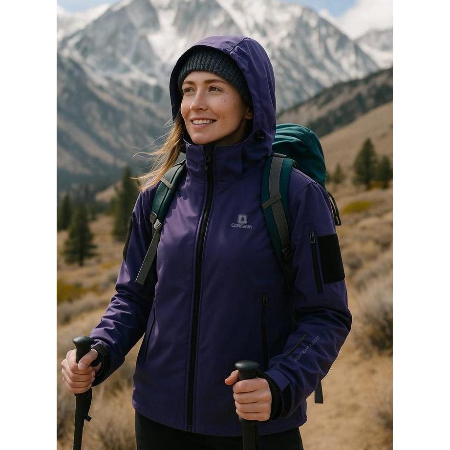 Consina Grey Wolves Jaket Gunung Outdoor Travelling | Bahan Softshell Semi Stretch Preium