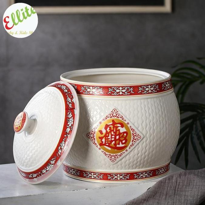 TEMPAT BERAS KERAMIK GUCI BERAS KERAMIK FENGSHUI SRA