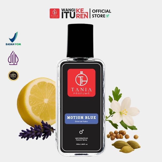 Tania Perfume - Motion Blue - Extrait De Perfume Mengandung 50% Perfume Oil Dan Sudah Bpom - Parfum 