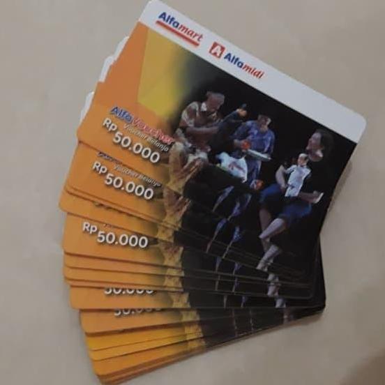 pela.store5 - voucher alfamart rp50.000 - kartu belanja resmi