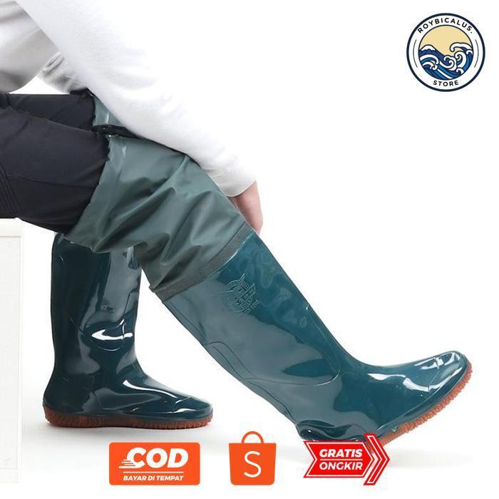 ty-35 Sepatu Boot Panjang petani Sepatu sawah Sepatu karet Sepatu pertanian boot sawah anti air Sepa