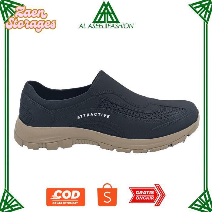 er-90 AL-ASEEL FASHION MEN SHOES Uk 39 - 44 / Sepatu Slip On Semi Formal / Sepatu Kerja Simple Anti 