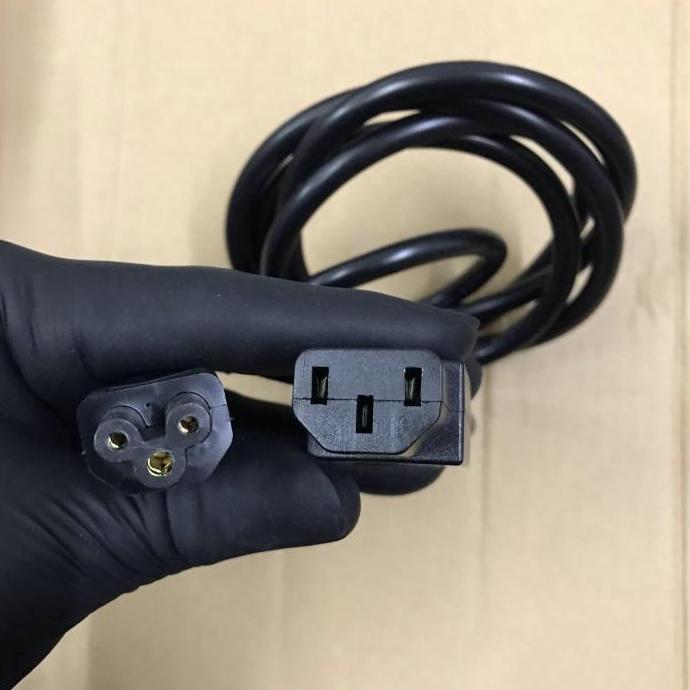 Kabel Power Ac Cord C5 to C13 3x1mm. Kabel Power Cord C13 - C5 1mm Paling Murah
