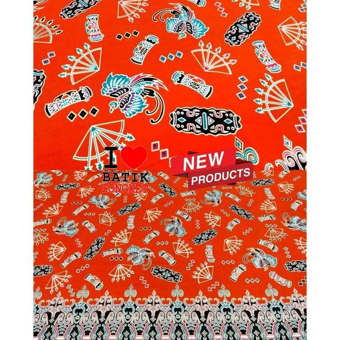 BATIK PAPUA BAHAN KATUN KAIN ATASAN BAJU BAWAHAN KEBAYA BATIKSONGKET BURUNG KASUARI murah