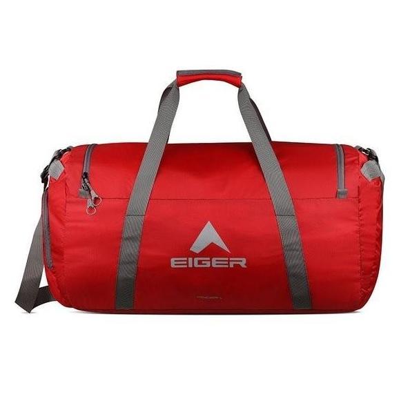 New Tas EIGER Concisor Folded Duffle Bag 60L - Merah