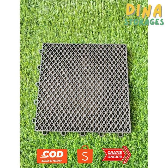 tre-57 DRAINASE CELL UKURAN 100X100 CM TEBAL 1 CM - DRAINASE RUMPUT SINTETIS - RESAPAN RUMPUT SINTET