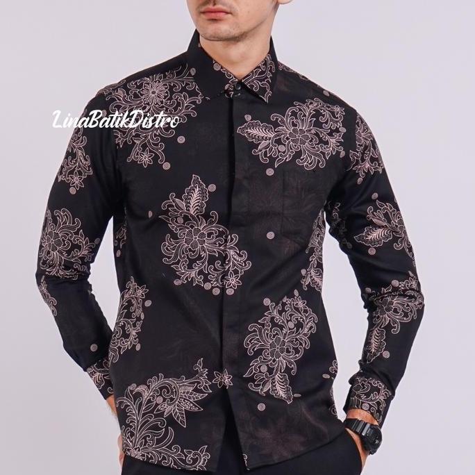 KEMEJA BATIK PRIA SLIM FIT / BAJU BATIK PRIA SLIM FIT ACS299 murah