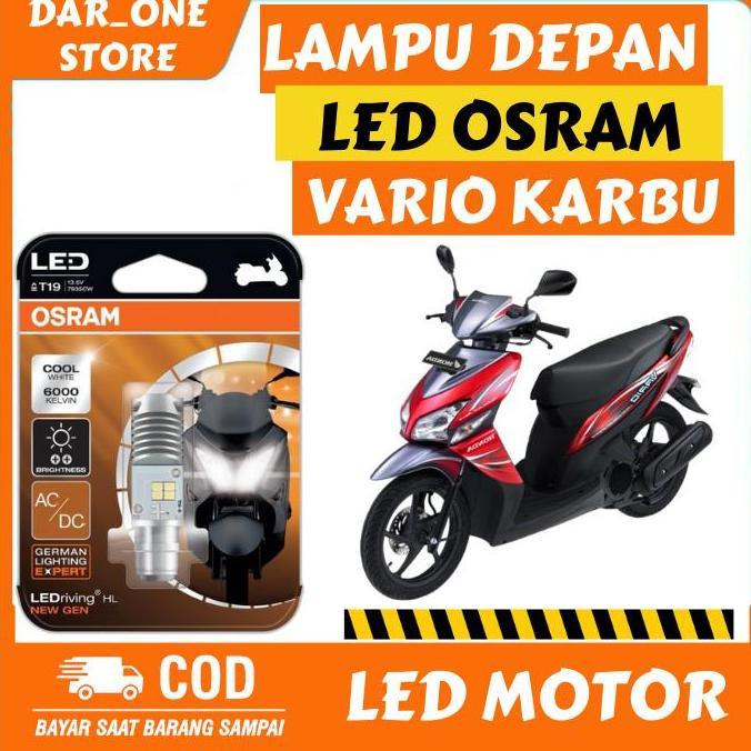 Lampu Depan LED Motor Honda Vario 110 Karbu Original Osram
