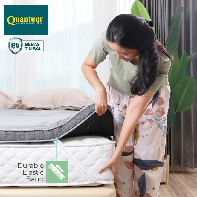 Ready Quantum Topper Greentea Latex DNA 8 Cm 120x200 Cm Alas Kasur
