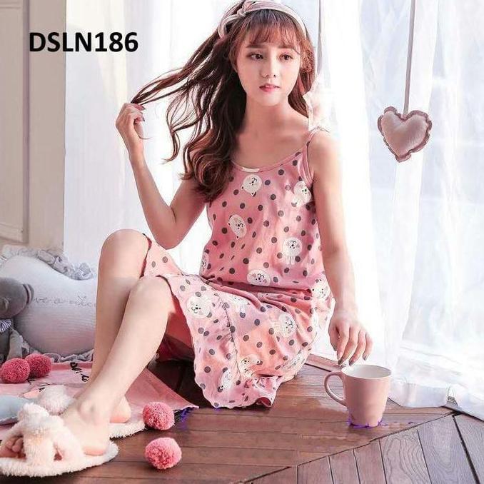 Daster Tanktop Wanita - Daster Wanita Model Tanktop 186 - 187 murah