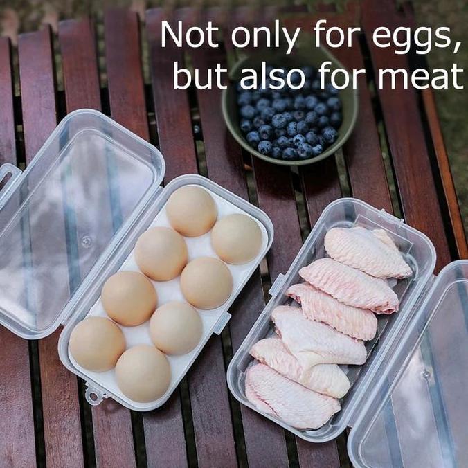 Kotak Telur Travel  Egg Box/ Tempat Penyimpanan Telor Makanan Camping Box Telur Telor