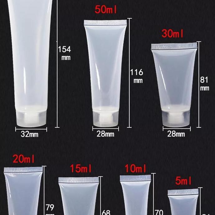 Tube Kosong Plastik Frosted Doff 5ml 10ml 15ml 20ml 30ml 50ml 100ml