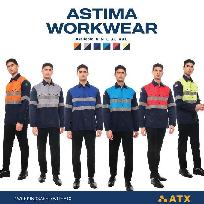 Wearpack Safety Baju Kerja Lengan Panjang Kombinasi Merk ATX