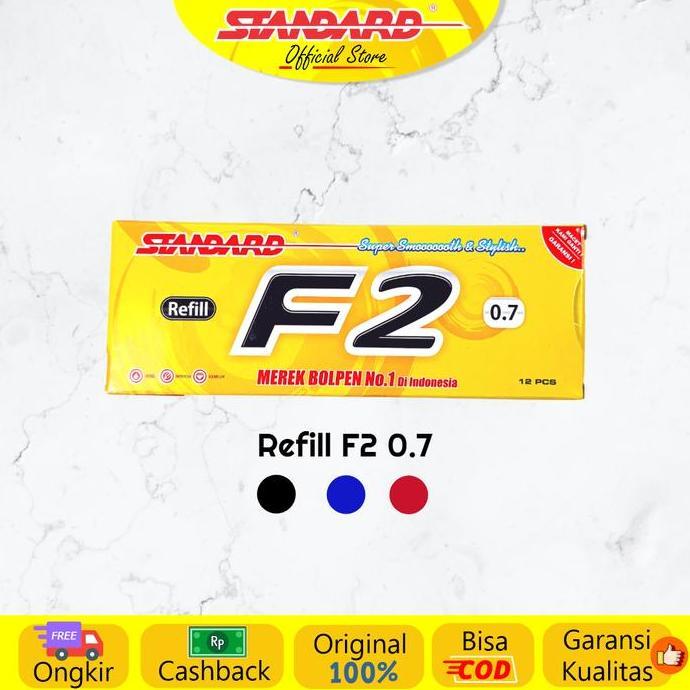 Standard -  Refill Pulpen  F2 0.7 ( Isi Pulpen / Pena / Ballpoint )