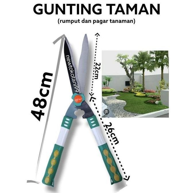 Gunting Rumput Besar 48Cm Gunting Taman Tanaman Pangkas Rumput