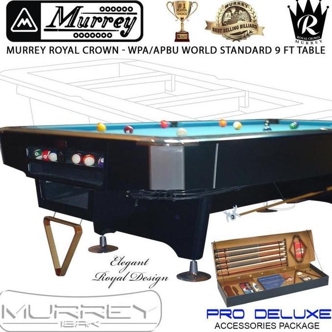 Murrey Royal Crown 9 ft Pool Table - Meja Biliard Biliar 9 feet