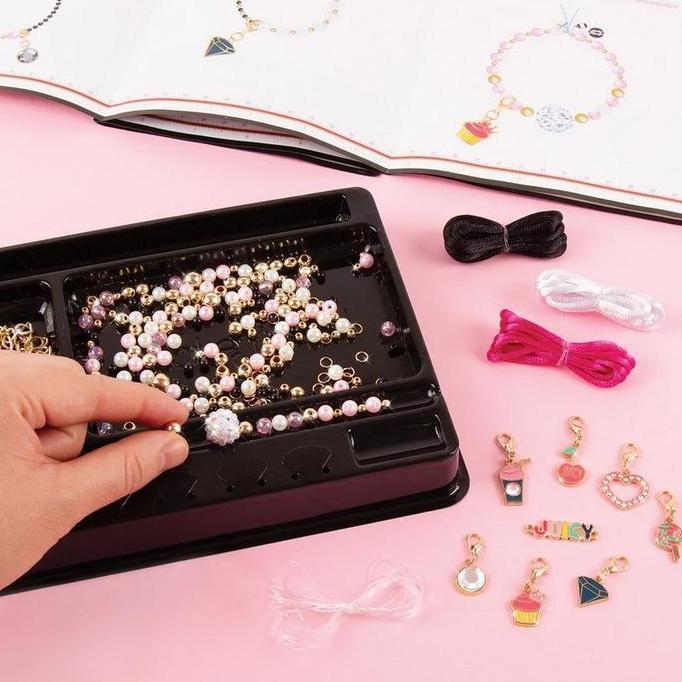 MAKE IT REAL MINI JUICY COUTURE PINK & PRECIOUS BRACELET