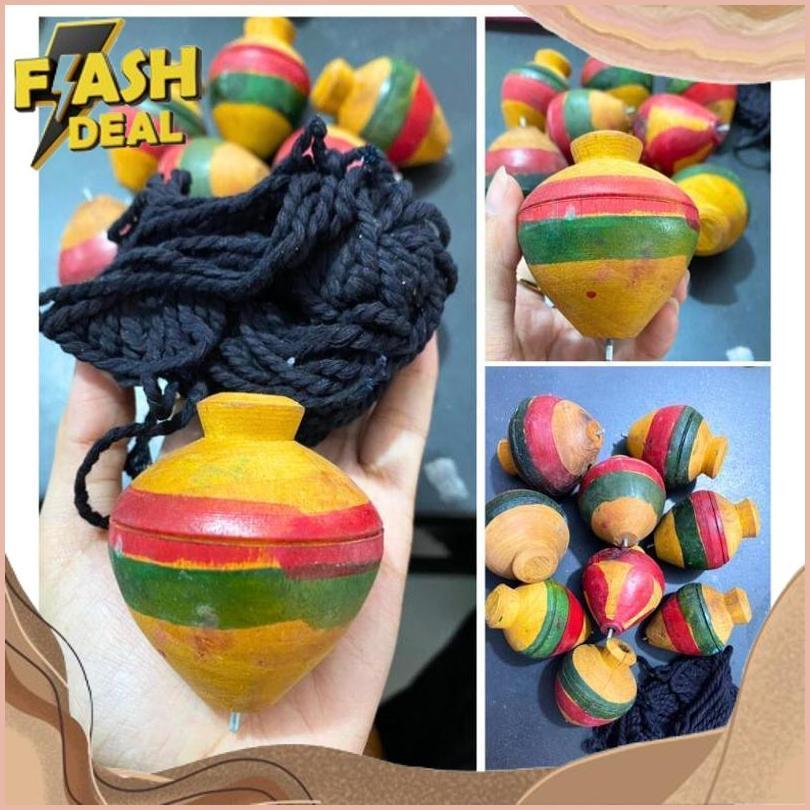 Flash Sale [Promo Murah] Mainan Kekean / Mainan Gasing Kekean / Mainan Gasing Kayu Jadul / Mainan Ja