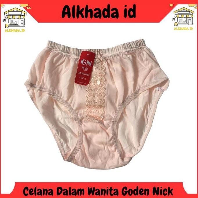 Promo Golden Nick Renda / 3Pcs Celana Dalam Wanita Dewasa Bahan Katun Premium / Celana Dalem Perempu