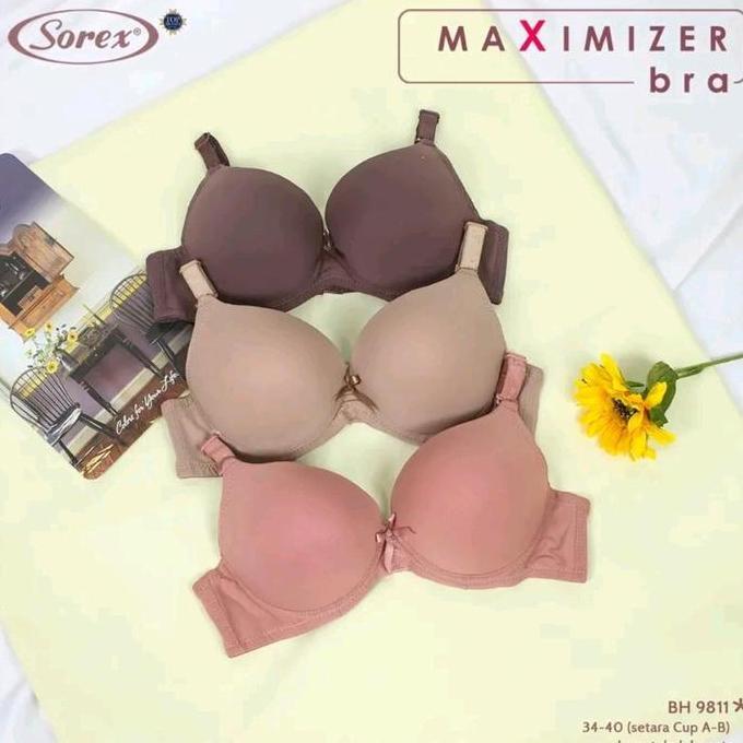 Promo BRA SOREX 9811 BUSA TEBAL PAKAI KAWAT KAIT 2 CUB B(SEDANG) COD