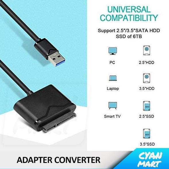 hardisk External USB 3.0 SATA HDD SSD 2.5 3.5 Adapter Converter