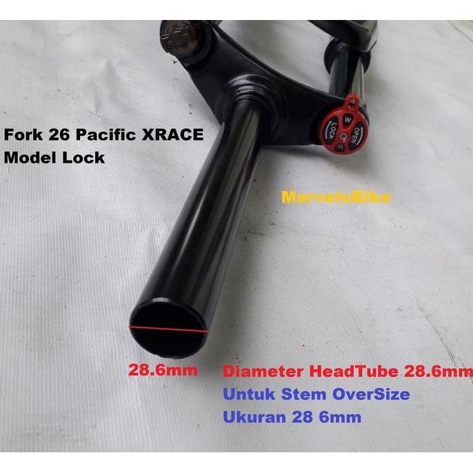 Fork Sepeda MTB 26 Pacific XRACE Suspensi Lock