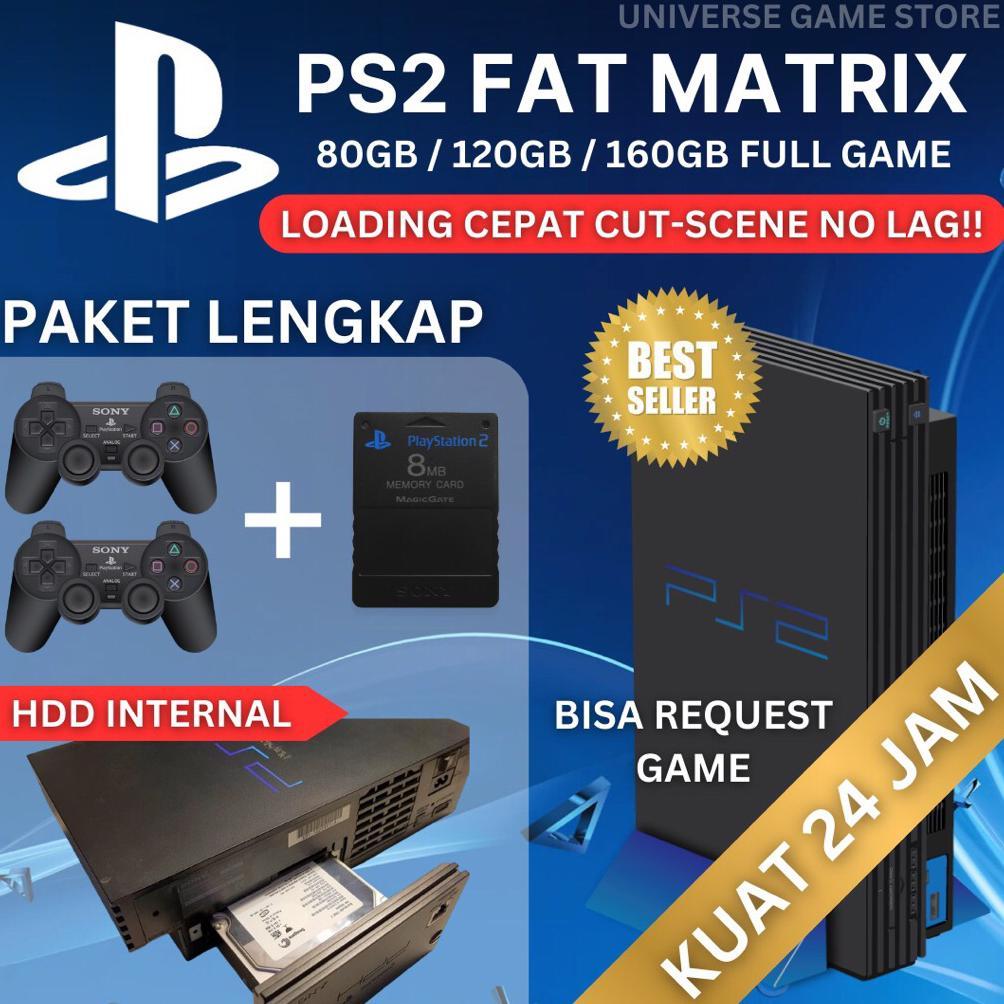 PS2 Fat Matrix HDD Internal 80GB 160Gb fullgame na adaptor ps 2 hardisk stik
