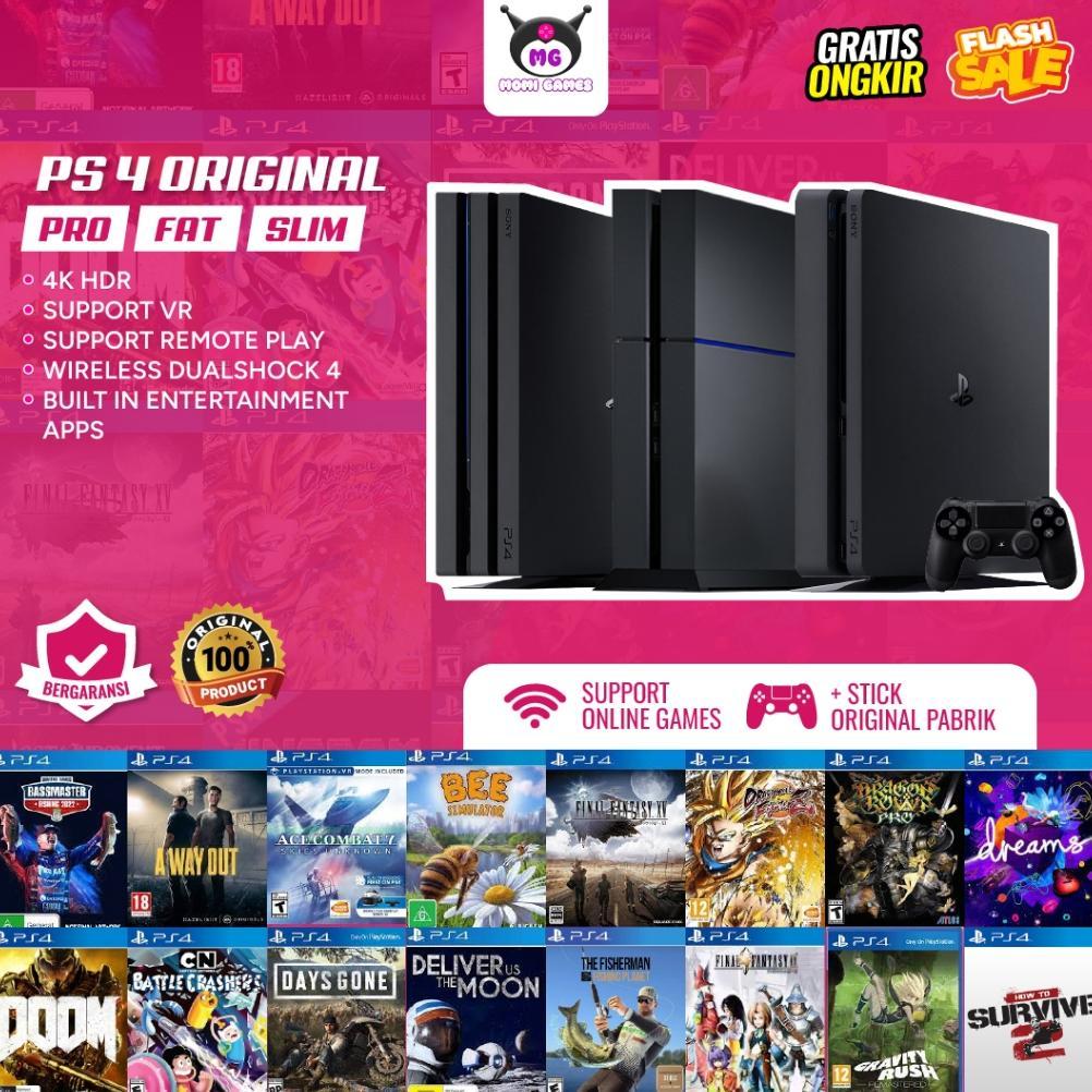 PS4 Original Playstation 4 Second Slim Fat Pro Bundle Stick OM - Playstation 4 Sony Like New Free Ga