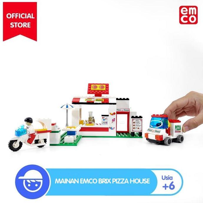 Mainan EMCO Brix Pizza House