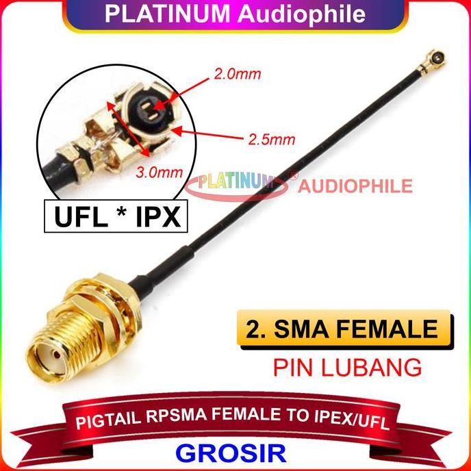 Pigtail SMA Female to UFL IPX IPEX Konektor Adapter