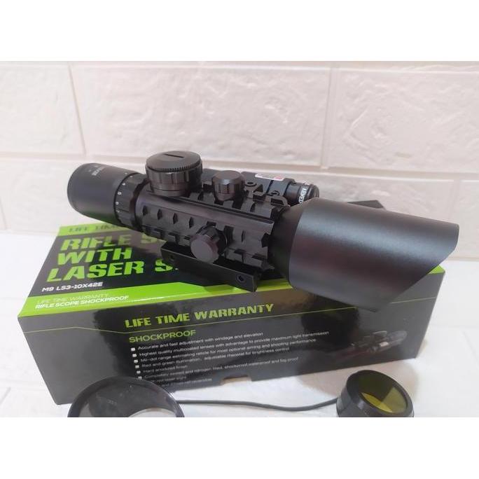 Telescope M9 Ls3-10X42E Teleskop M9 Ls3-10X42E Laser Merah Accurate M9 Kualitas Terbaik Harga Termur