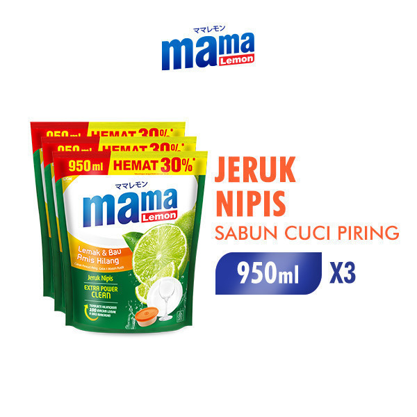 Mama Lemon Jeruk Nipis 950 ml x3