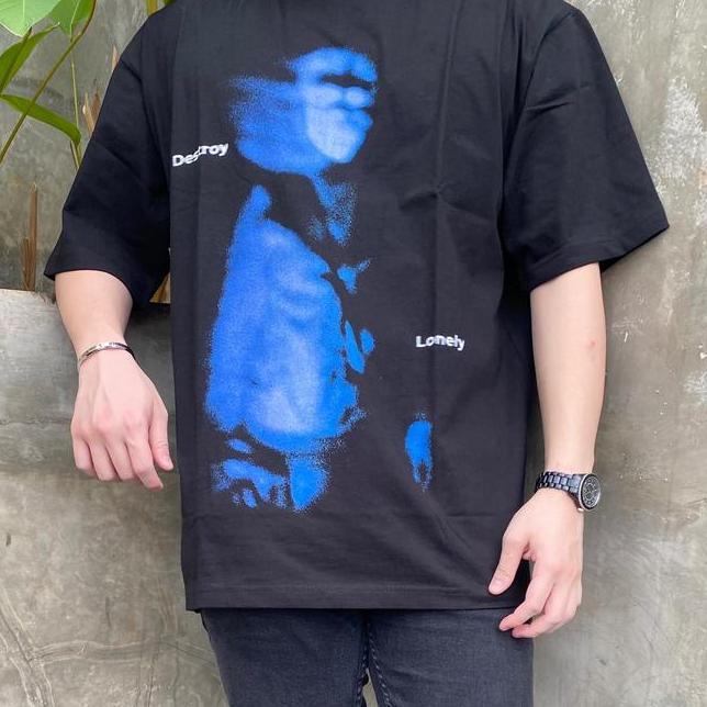 Culture Eternelle Destroy Lonely Oversized Tee Baju Oversize Pria Wanita Unisex Kaos Oversize Cotton