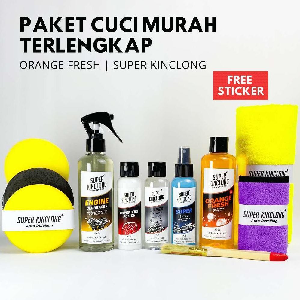 Kasilpedia - Paket Cuci Murah Terlengkap By Super Kinclong | Sabun Cuci Motor Mobil | Pengkilap Body