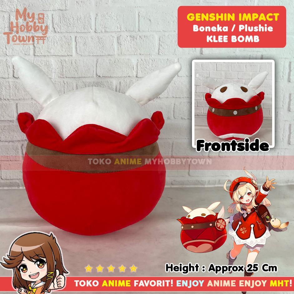 Boneka Anime Game Karakter Genshin Impact Klee Bomb Plushie Doll