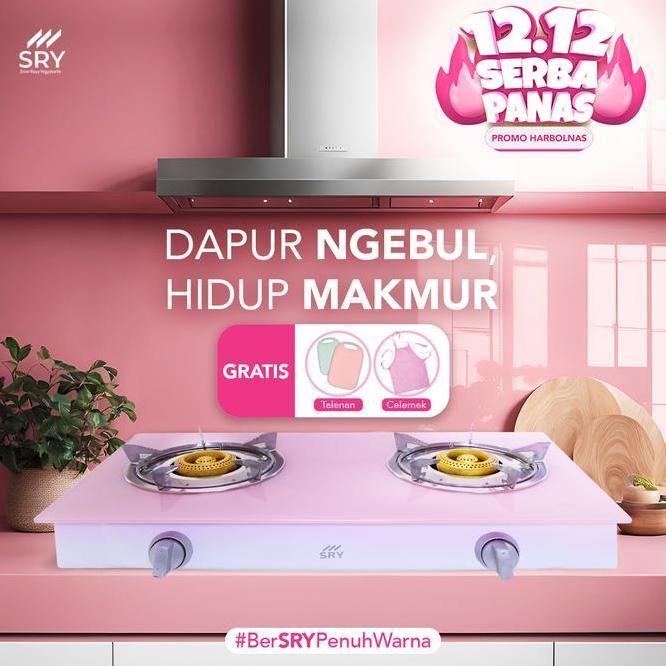 Kompor Kaca Sry 2 Tungku Kompor Kaca Gas 2 Tungku