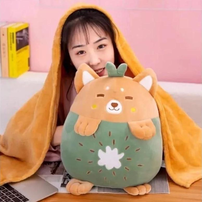 Boneka 4In1 Balmut Bantal Selimut Anak Dewasa Boneka Unicorn Princess