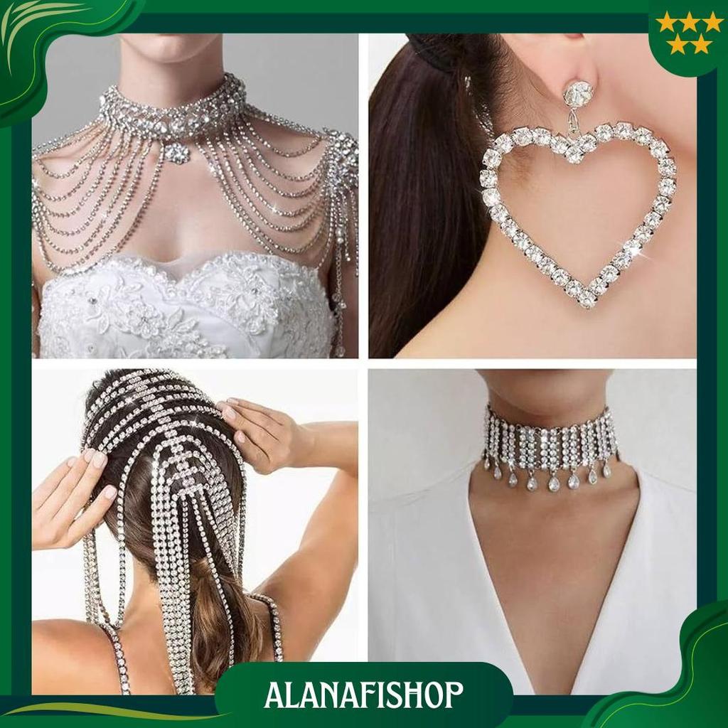 Drill Chain Diamond 1 Yard 91Cm / Diamond Chain String Per Yard / Diamond String Diamond Cangkang Ma