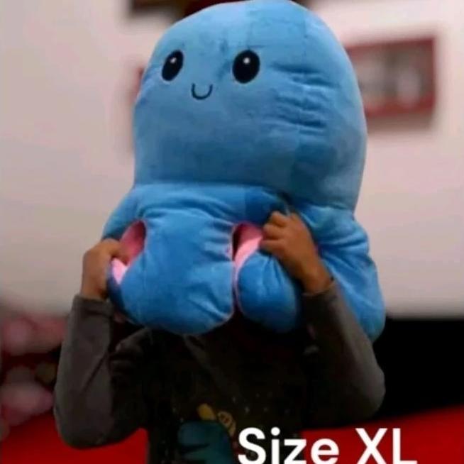 Boneka Gurita Jumbo Lucu & Besar Bahan Lembut, Empuk, Menggemaskan