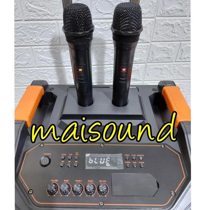 SPEAKER PORTABLE MEETING 12 INCH ADS TC12F ADS TC 12F FREE 2 MIC ORI Terlaris